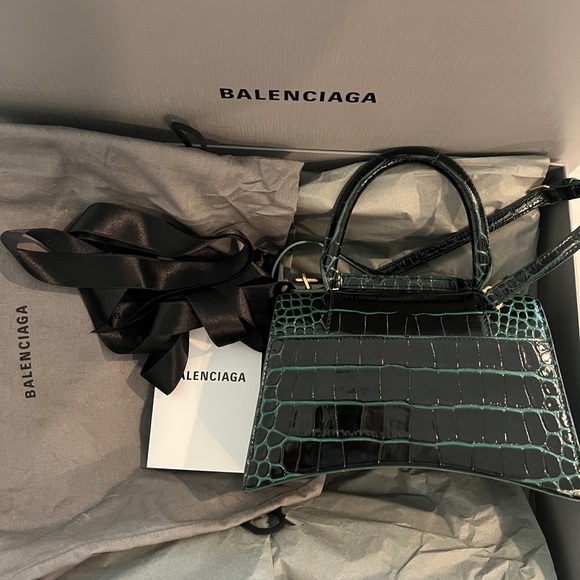 Green Balenciaga hourglass bag size S - Picture 2 of 5